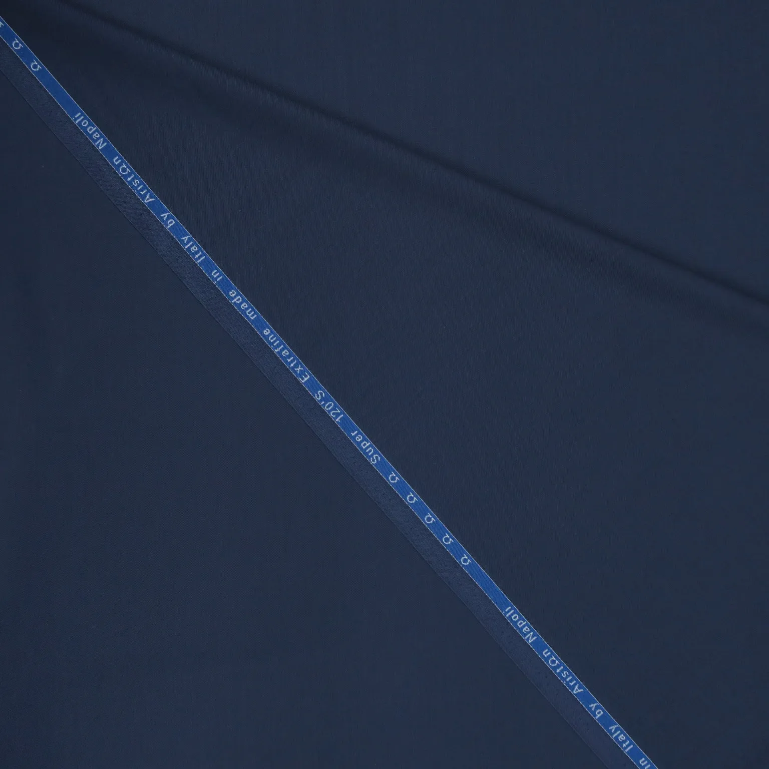 2.5 YDS Navy Solid Super 120's Extrafine Blend Ariston Fabric