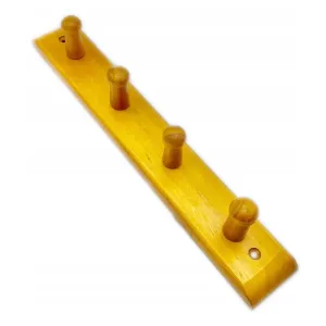 4 Peg Wooden Wall Hanger