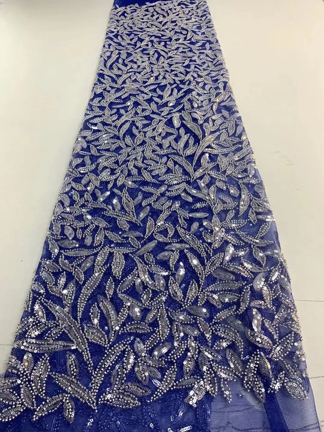 5 YARDS / 16 COLORS / Cyrielle Luxurious Beaded Embroidery Glitter Mesh Lace  Party Prom Bridal Dress Fabric