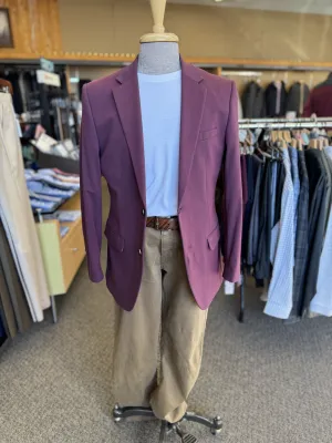 Active Stretch Sport Coat - Burgundy