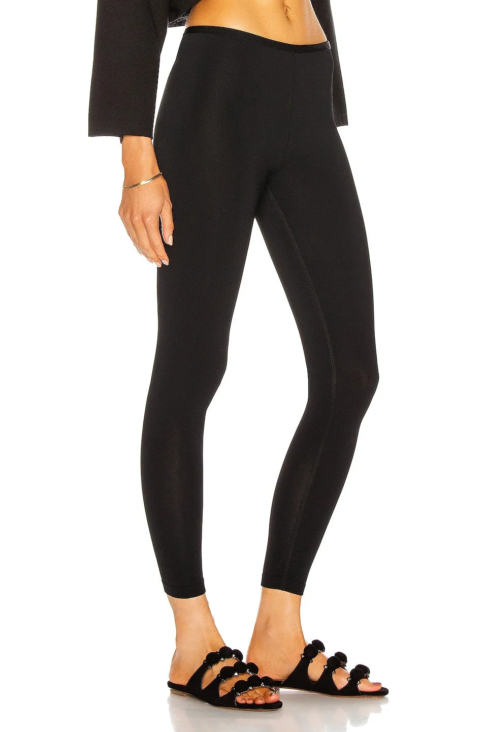 Alaïa Stretch Leggings, noir