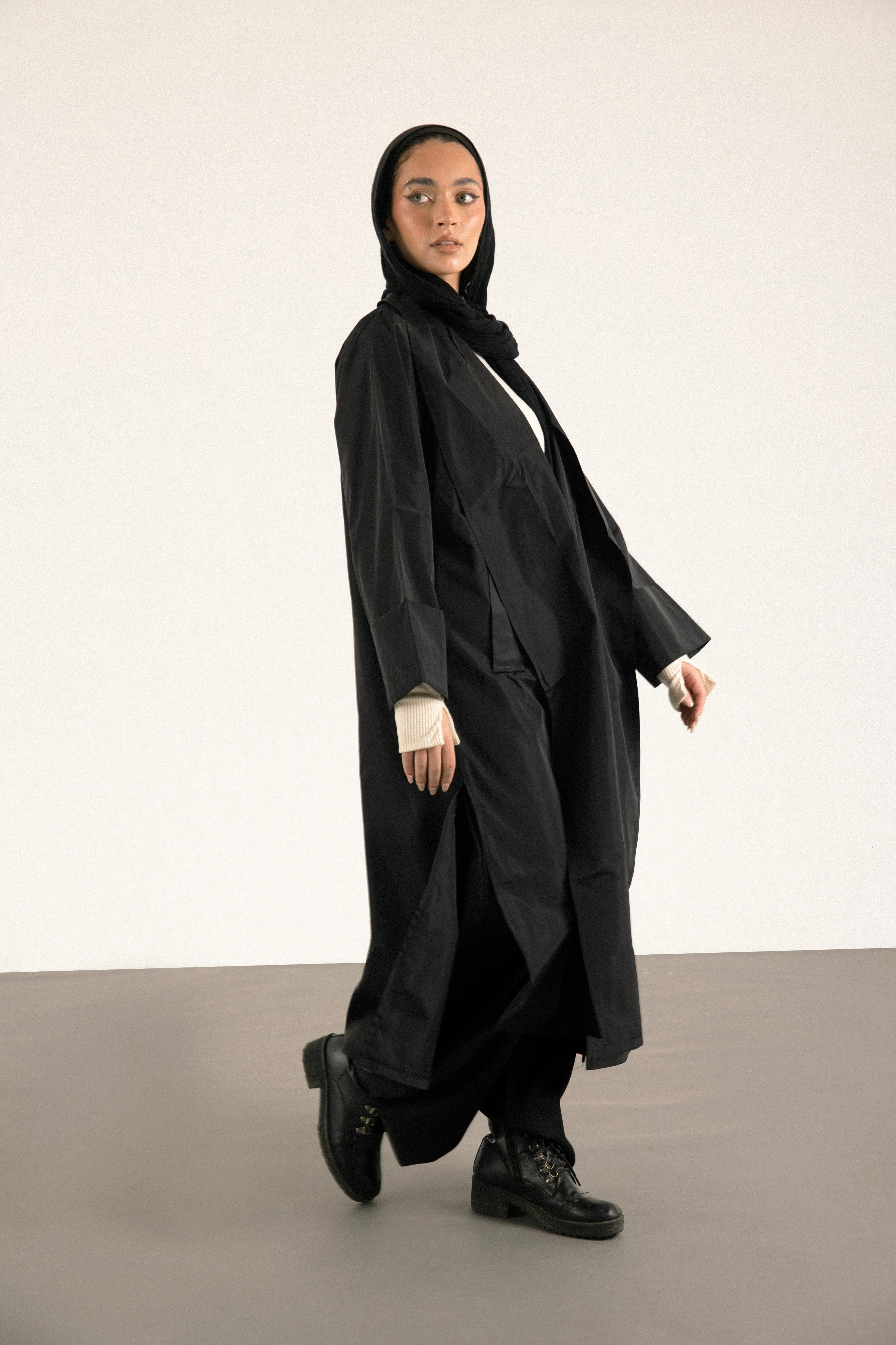 All-Weather Hustle Coat in Black