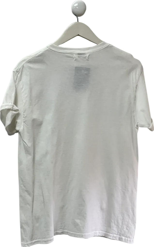 anthropologie White Cocktail Hour Graphic Tee UK L