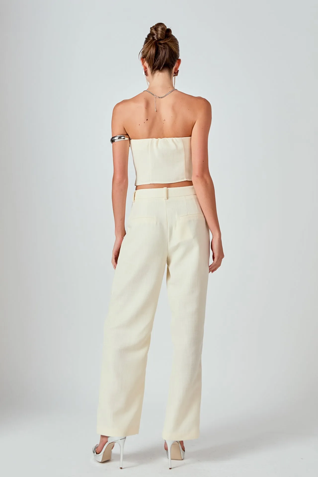 Ashton High Waisted Pleated Linen Pants
