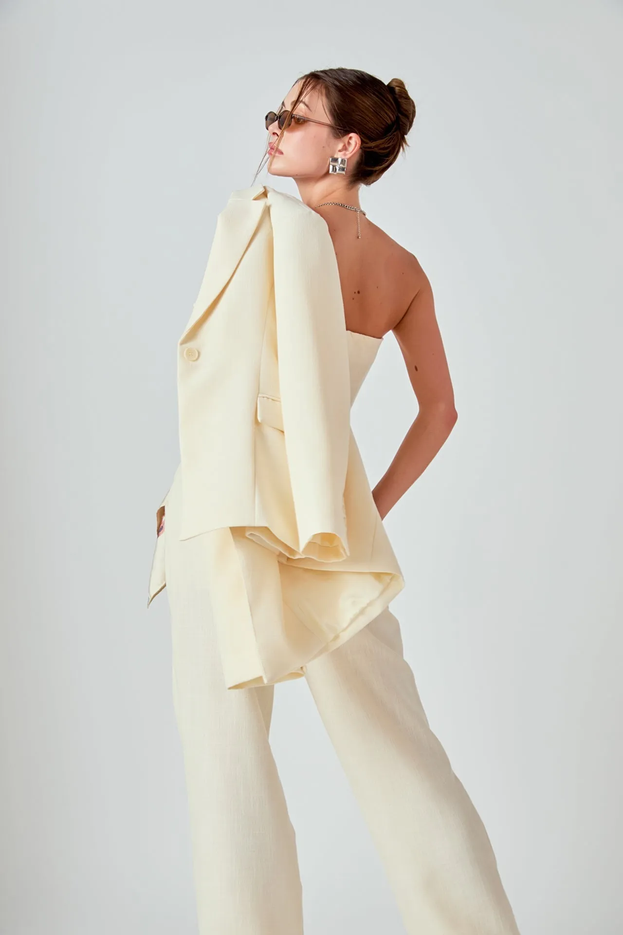 Ashton High Waisted Pleated Linen Pants