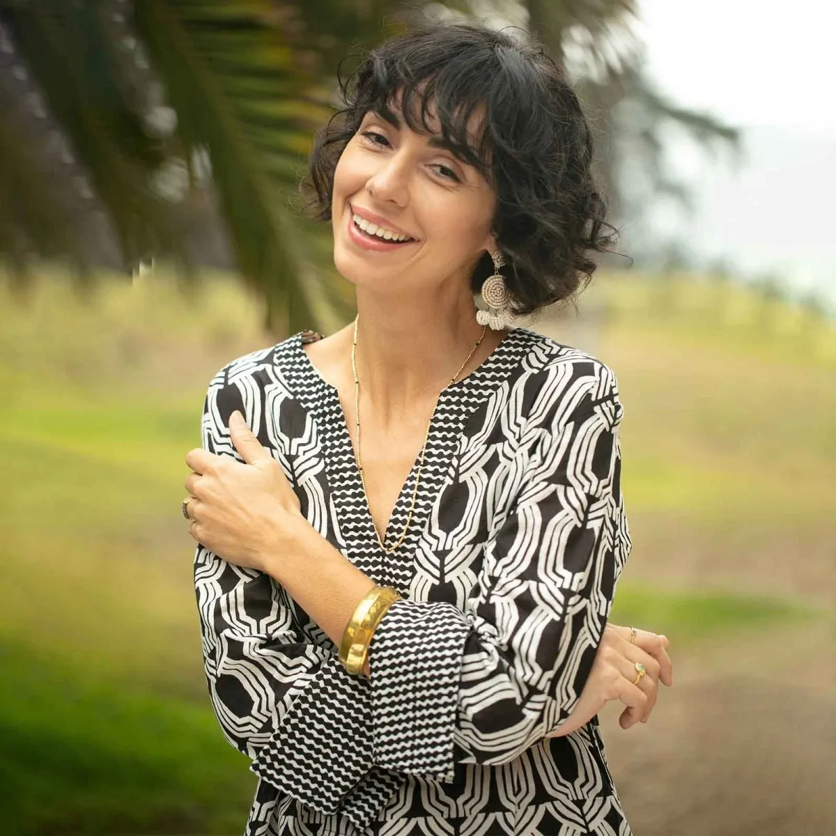 Aurora Black blu Cotton Kurta Tunic