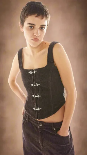 Basic Pleasure Mode Hot Chocolate Corset Top