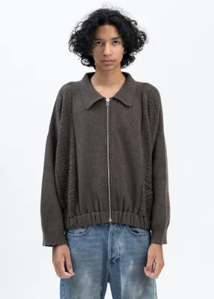 BEIGE CHIC KNITTED JACKET
