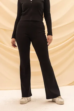 Black Knitted Pants