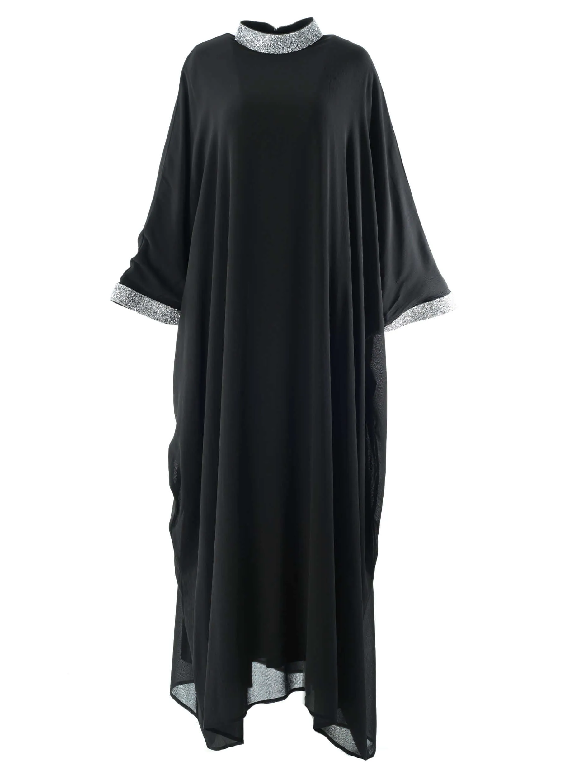 Black luxurious kaftan dress dirac