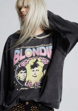 BLONDIE LIVE 1982 DISTRESSED SWEATSHIRT