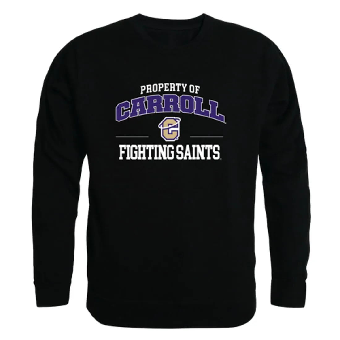 Carroll College Saints Property Fleece Crewneck Pullover Sweatshirt