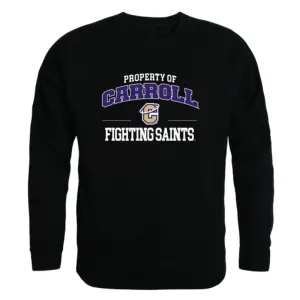 Carroll College Saints Property Fleece Crewneck Pullover Sweatshirt