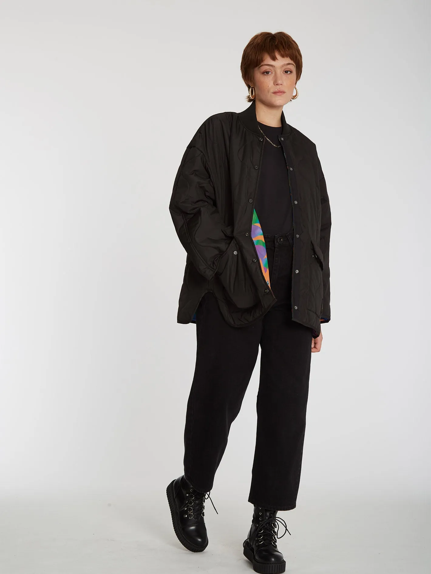 Chrissie Abbott X French Jacket (Reversible) - BLACK