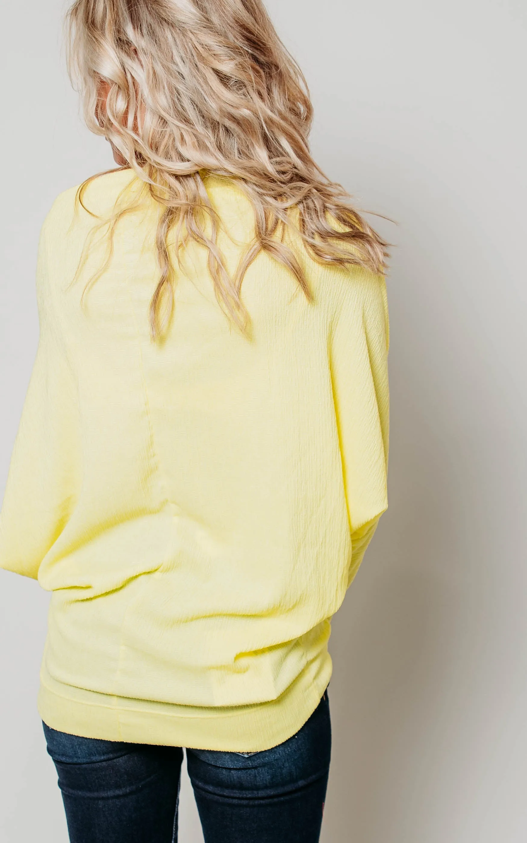 Crinkle Knit Dolman Top - Final Sale