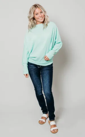 Crinkle Knit Dolman Top - Final Sale