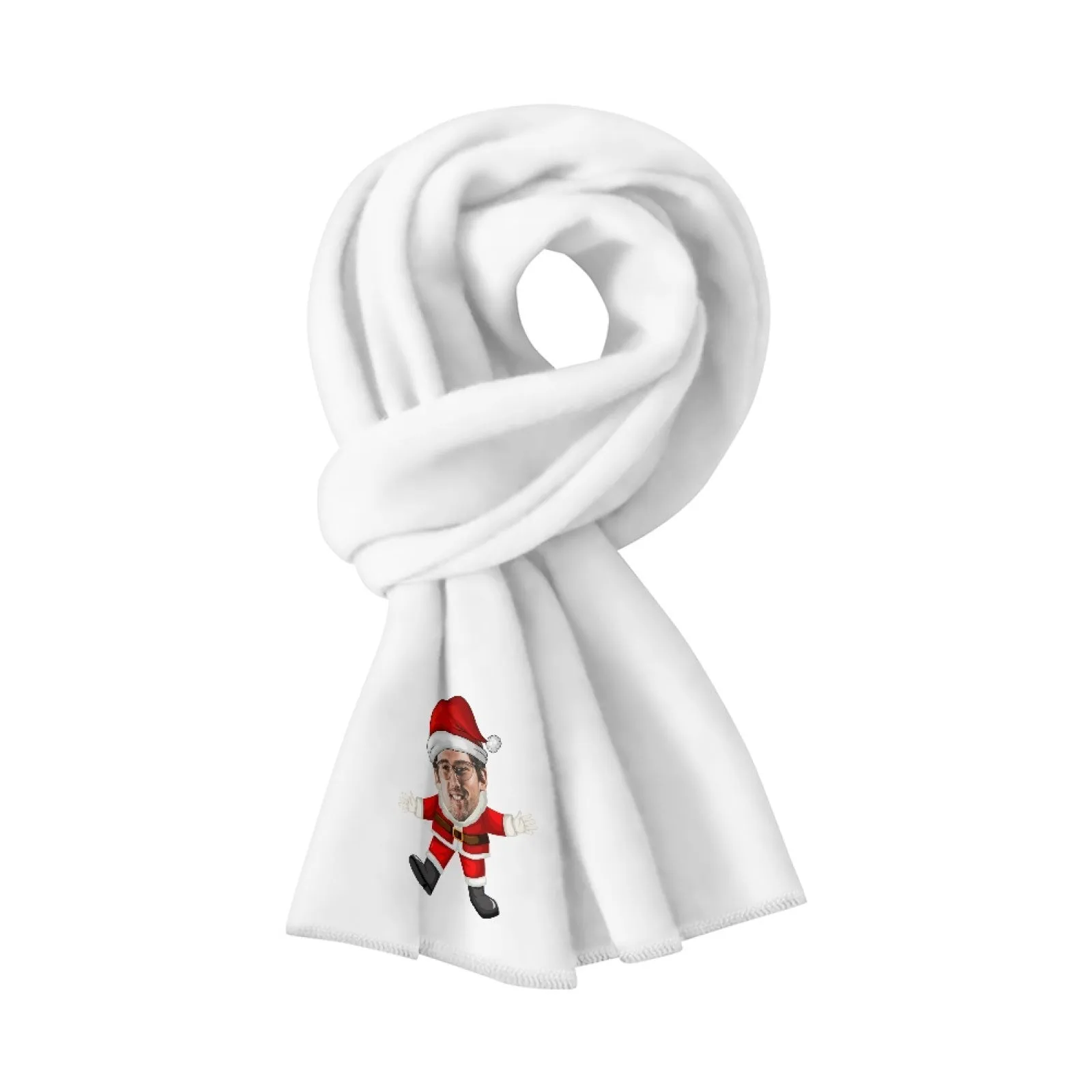 Custom Face Fluffy Scarf Soft&High Elasticity Winter Gift
