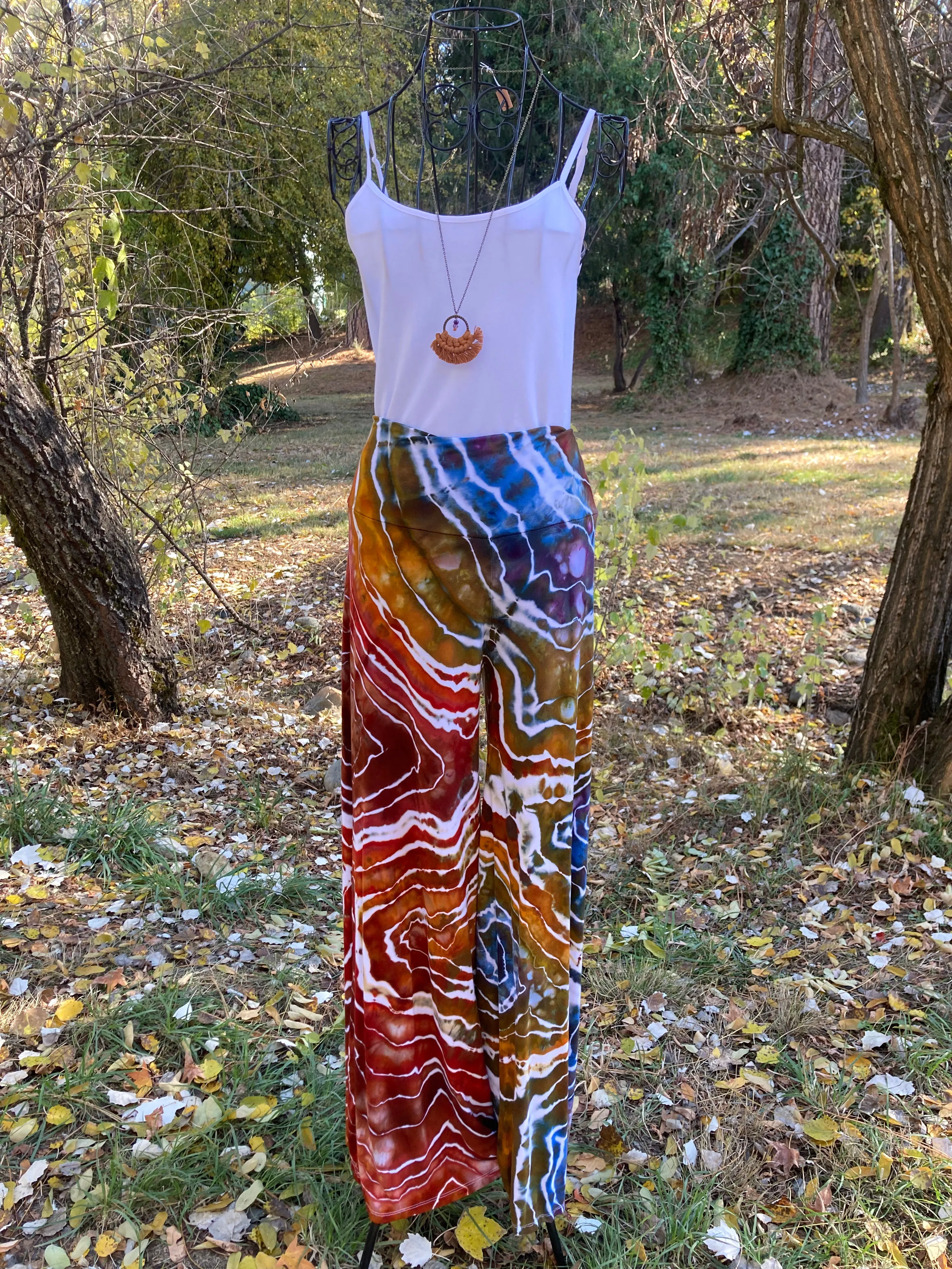 Custom Geode Hooded Duster Cardigan and Matching Palazzo Pants for Connie