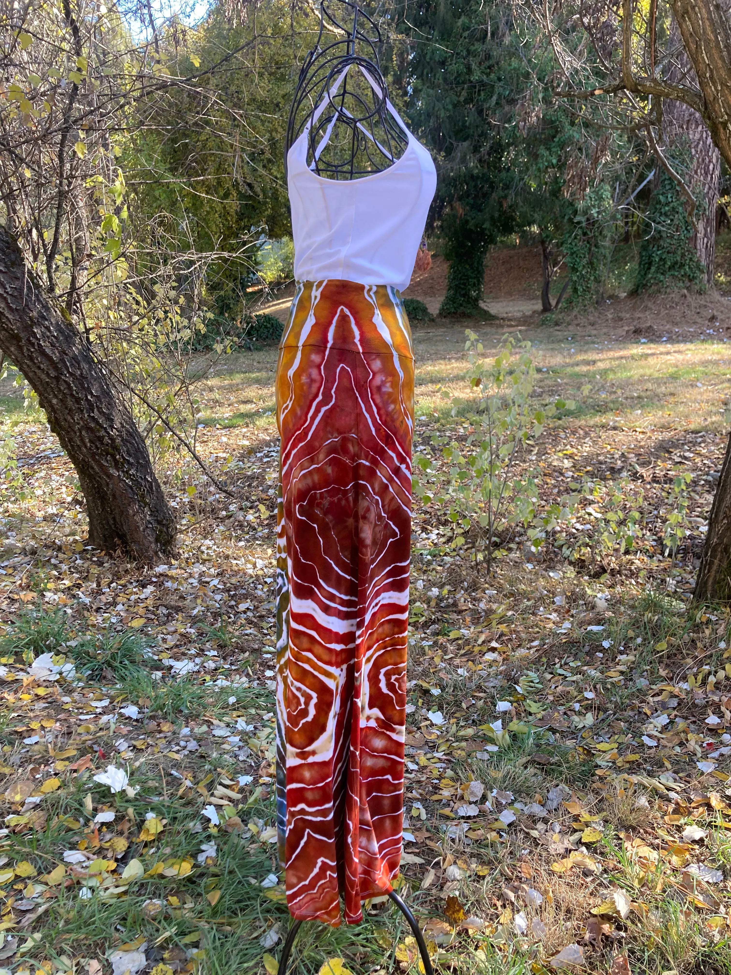 Custom Geode Hooded Duster Cardigan and Matching Palazzo Pants for Connie