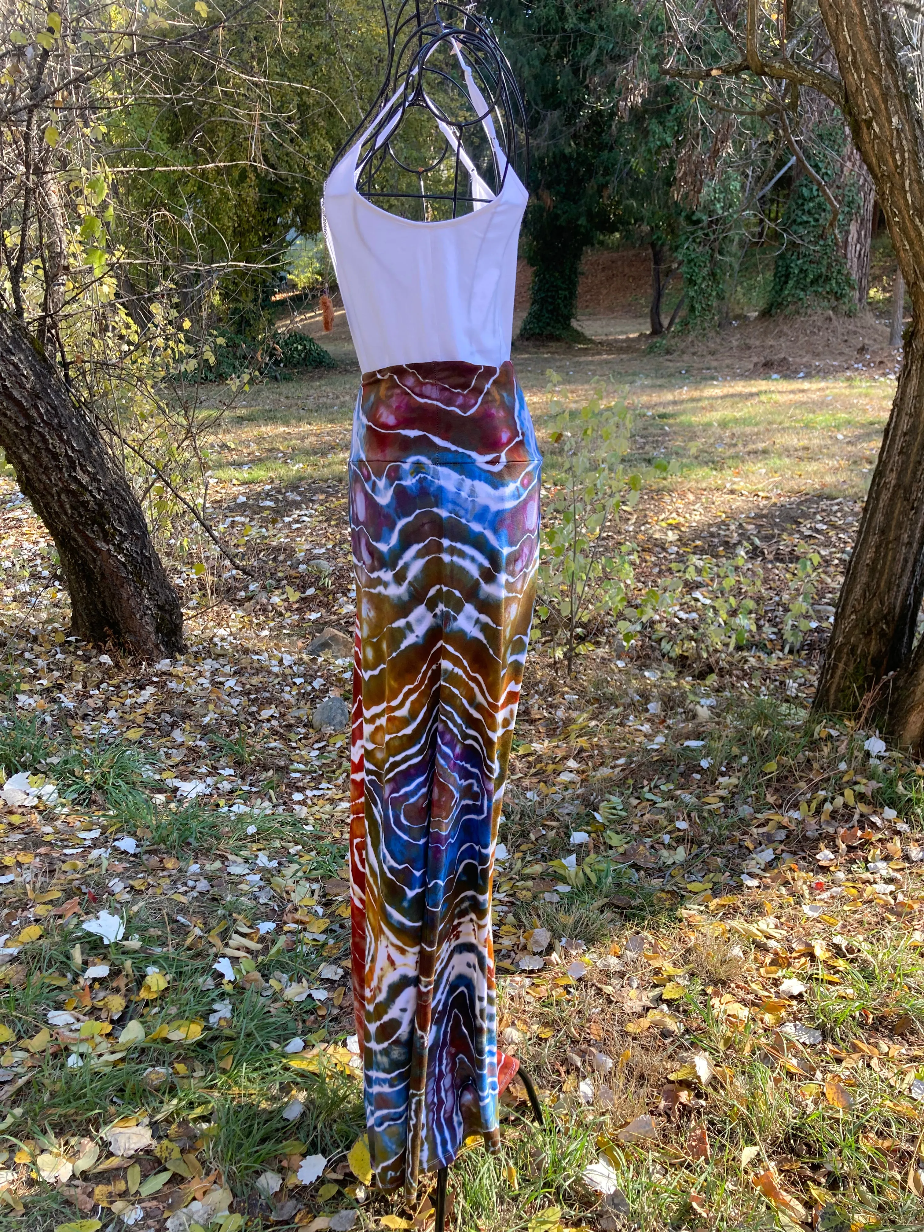 Custom Geode Hooded Duster Cardigan and Matching Palazzo Pants for Connie