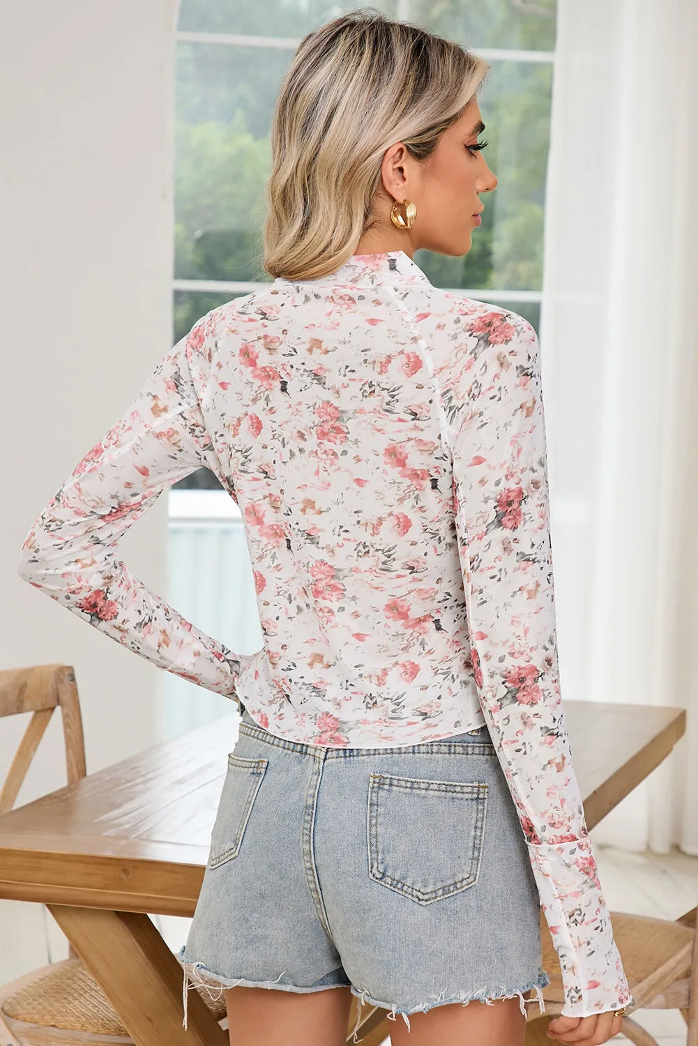 Fiona Floral Mesh Top | S-XL | PRE ORDER