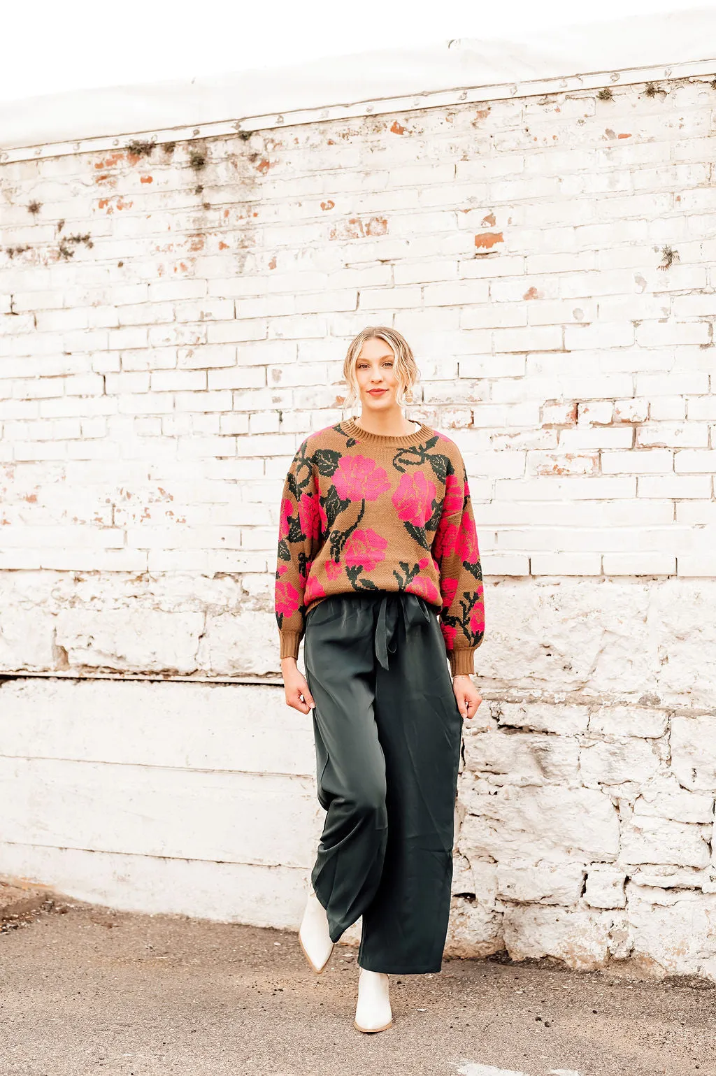 Forest Green Wide Leg Pant