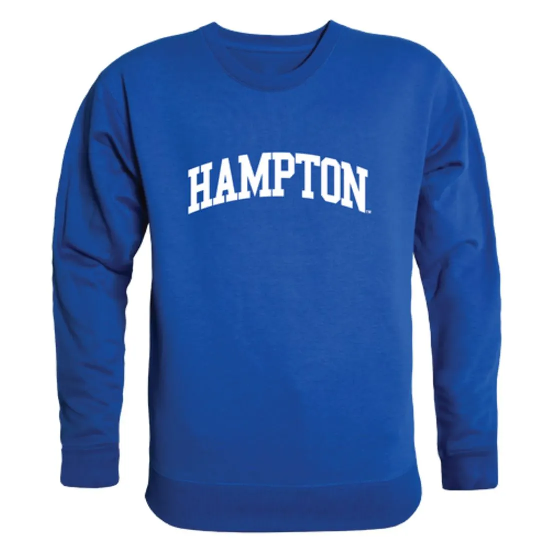 Hampton University Pirates Arch Fleece Crewneck Pullover Sweatshirt