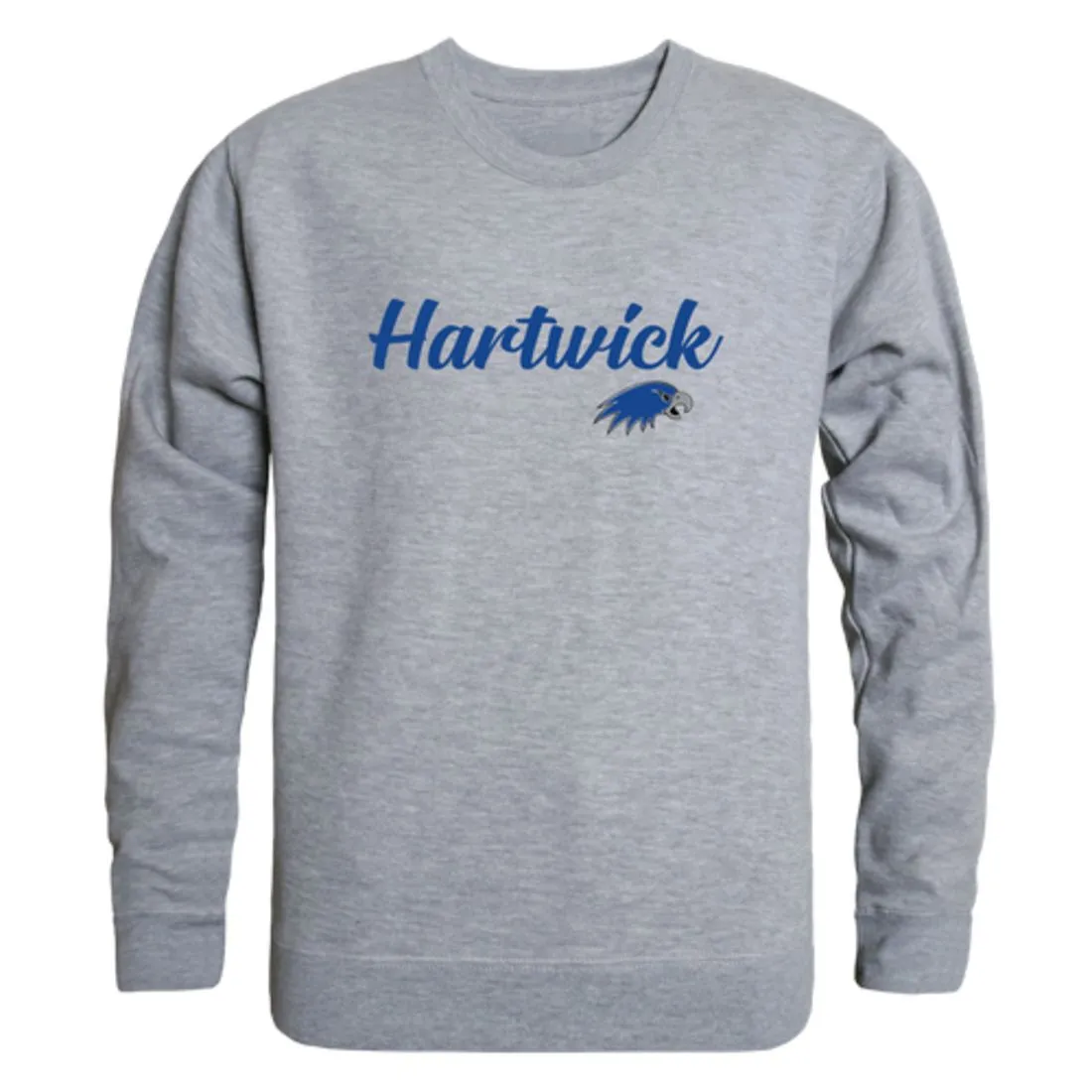 Hartwick College Hawks Script Fleece Crewneck Pullover Sweatshirt
