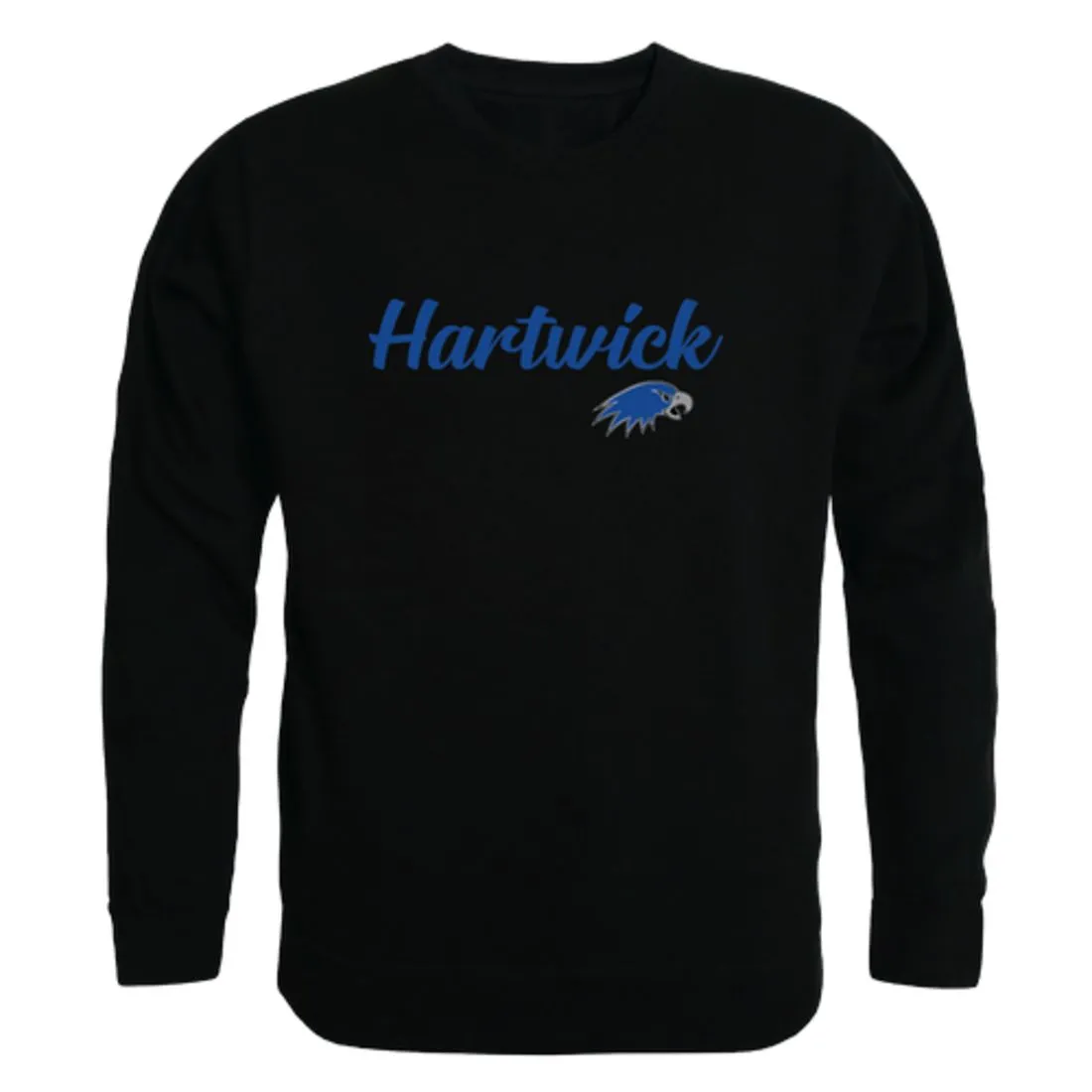 Hartwick College Hawks Script Fleece Crewneck Pullover Sweatshirt