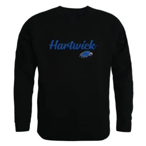 Hartwick College Hawks Script Fleece Crewneck Pullover Sweatshirt