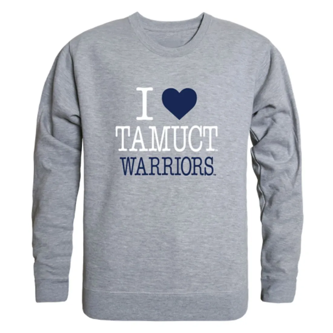I Love Texas A&M University-Central Texas Warriors Fleece Crewneck Pullover Sweatshirt