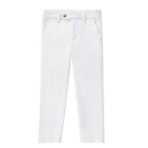 Ivory Pique Pants