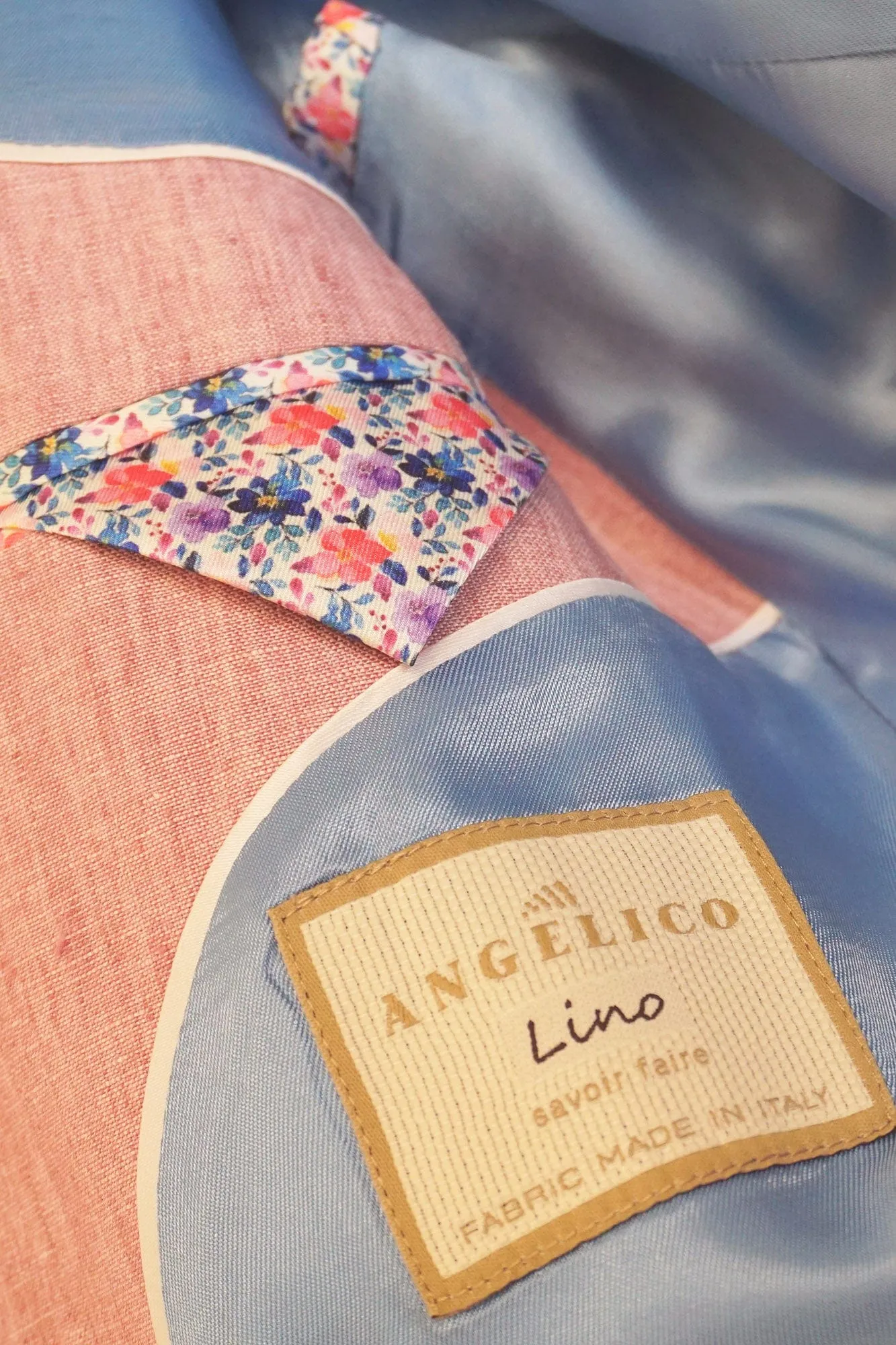 Jack Linen Jacket - Salmon