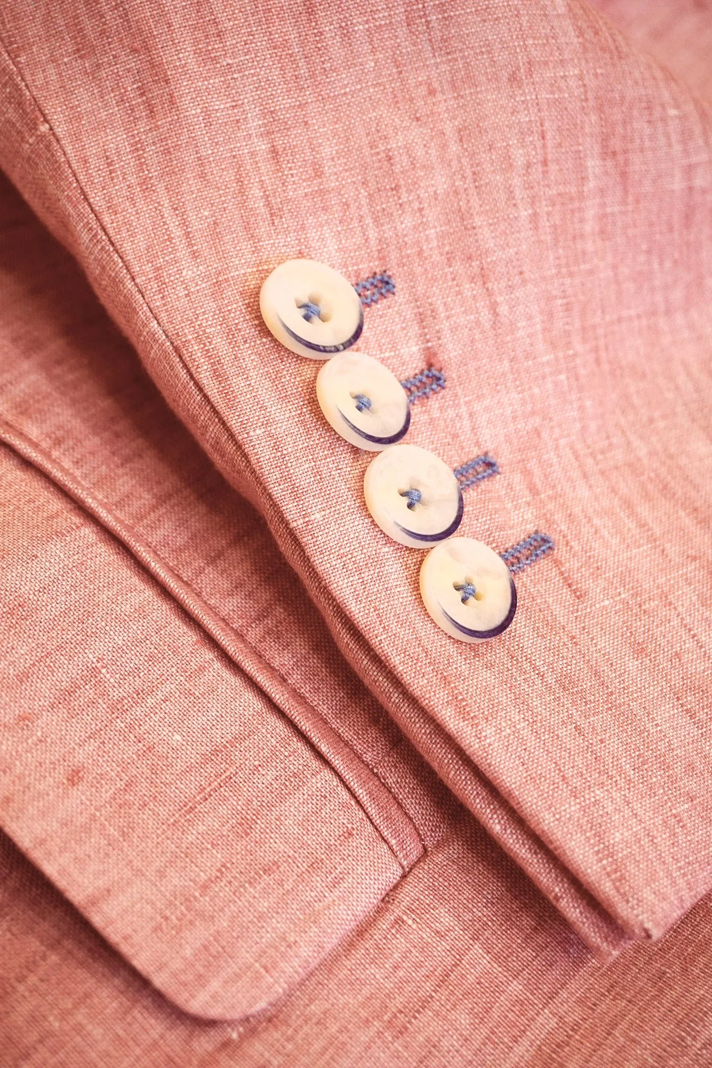 Jack Linen Jacket - Salmon