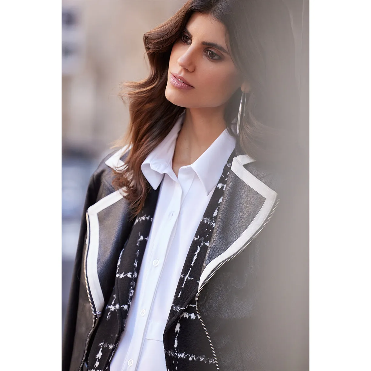 JOSEPH RIBKOFF // 233909 CONTRAST TRIM JACKET