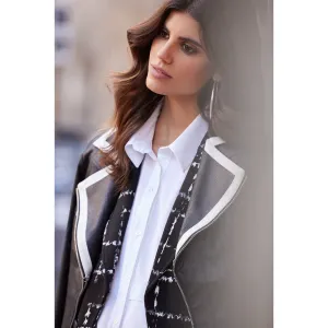 JOSEPH RIBKOFF // 233909 CONTRAST TRIM JACKET