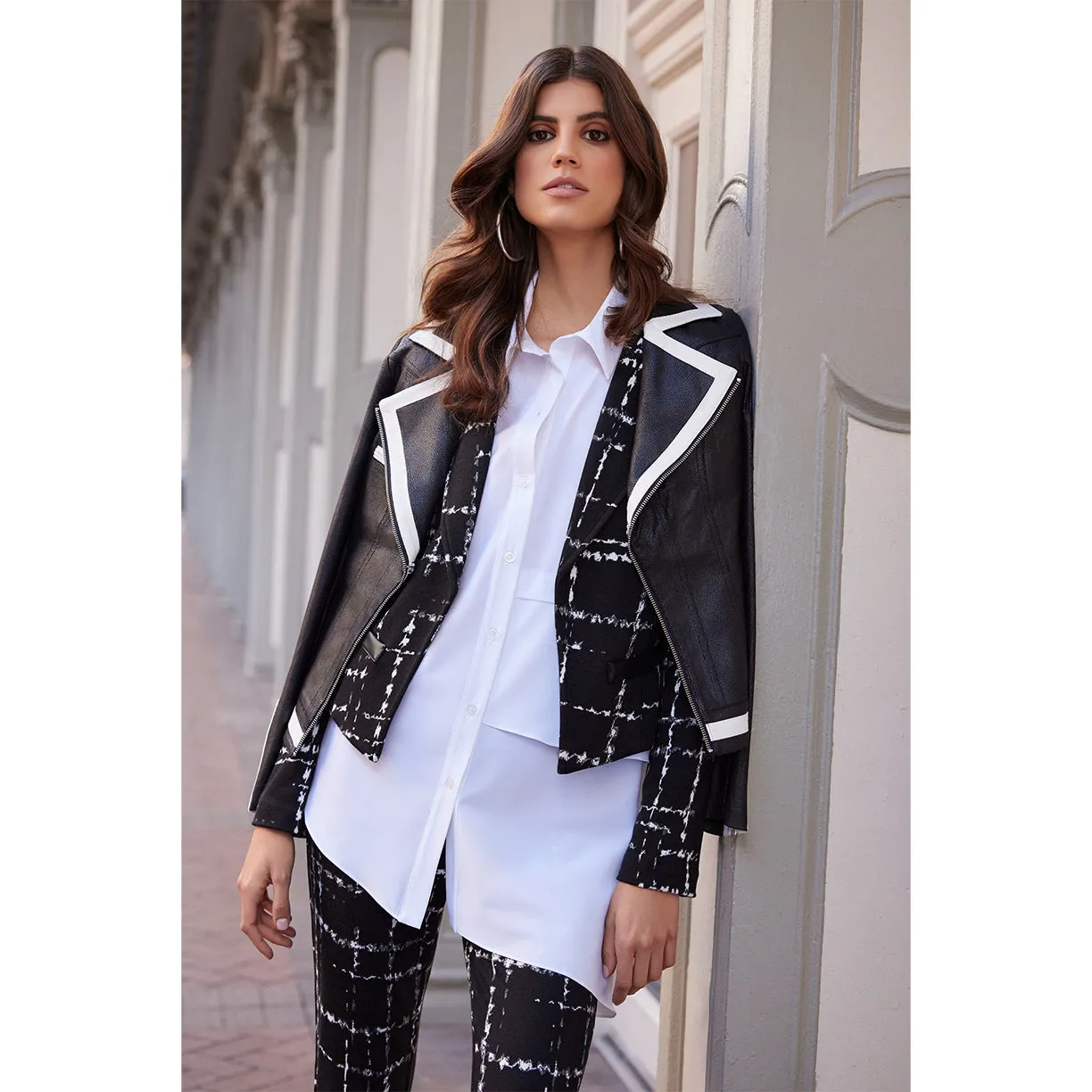 JOSEPH RIBKOFF // 233909 CONTRAST TRIM JACKET