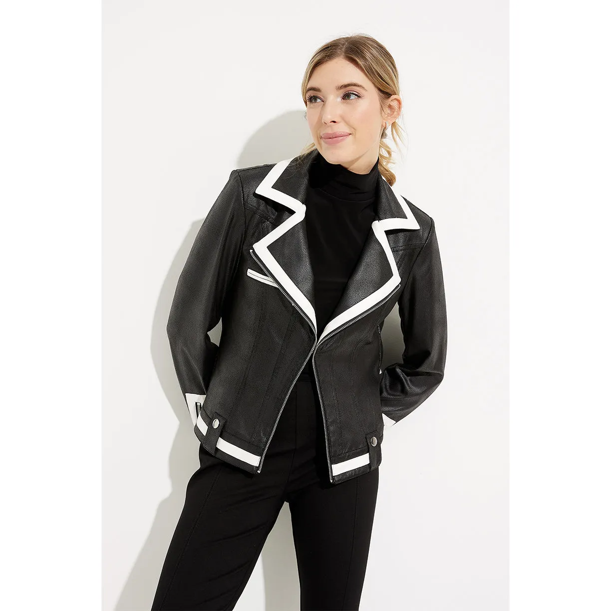 JOSEPH RIBKOFF // 233909 CONTRAST TRIM JACKET