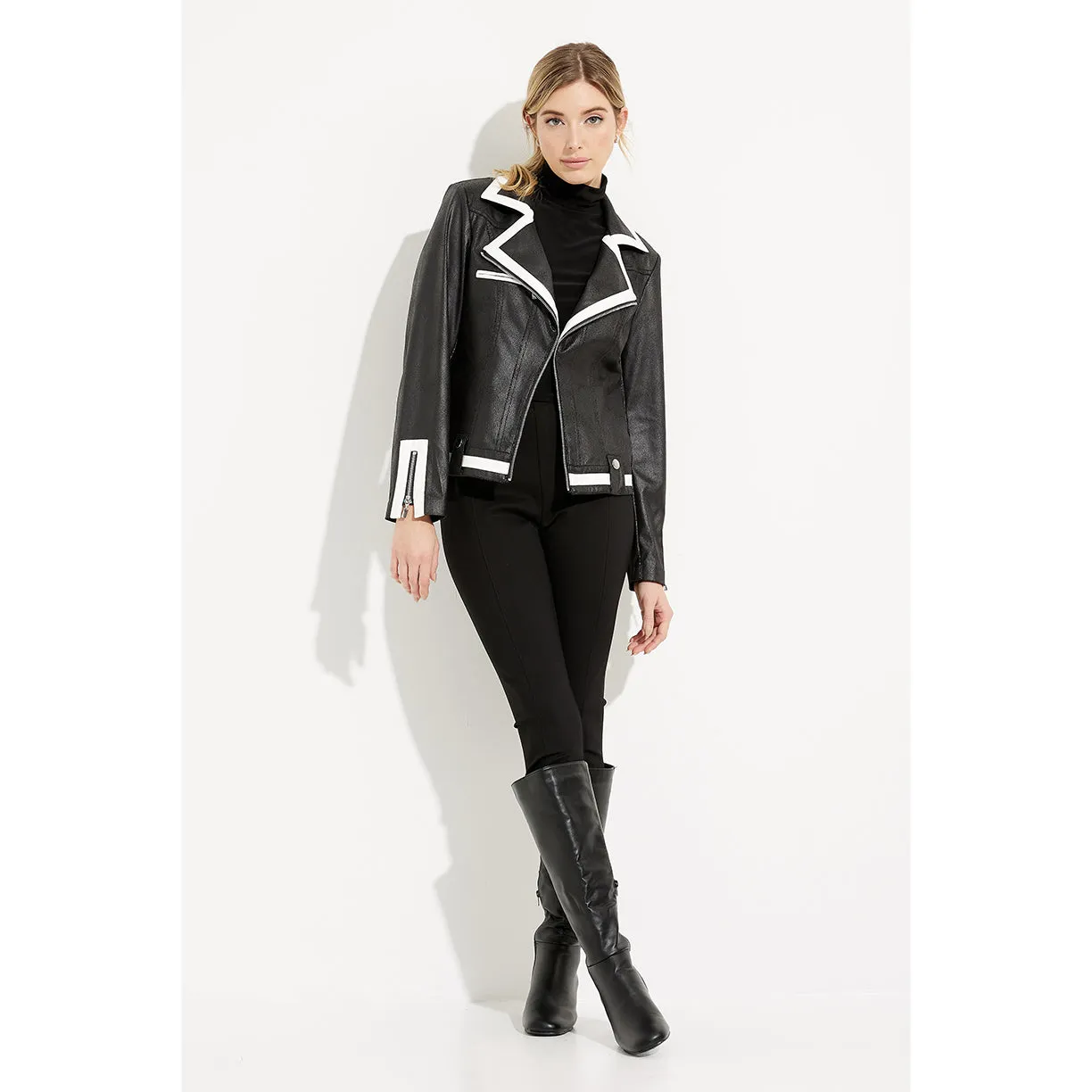 JOSEPH RIBKOFF // 233909 CONTRAST TRIM JACKET