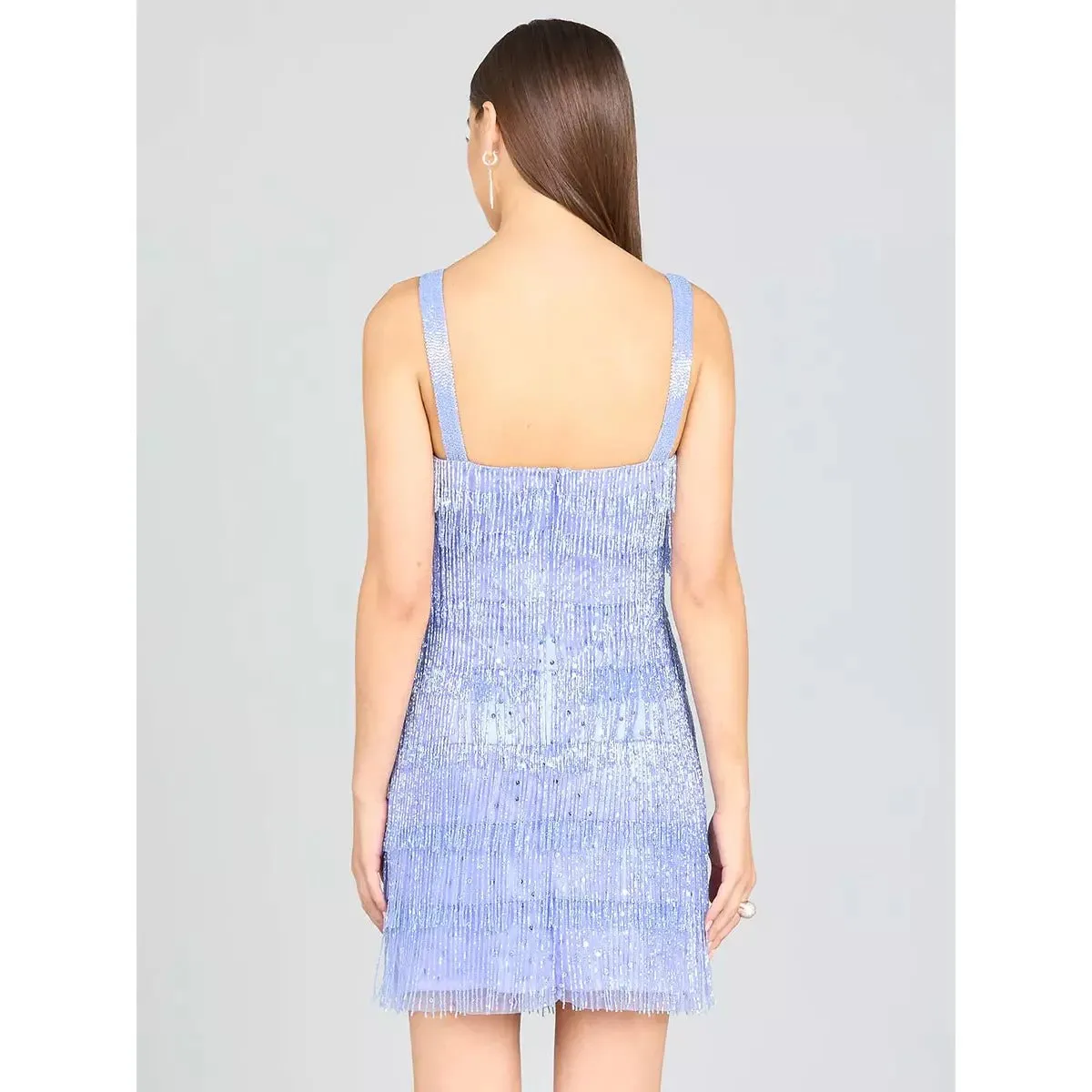 LARA 29488 - BEADED FRINGE COCKTAIL DRESS