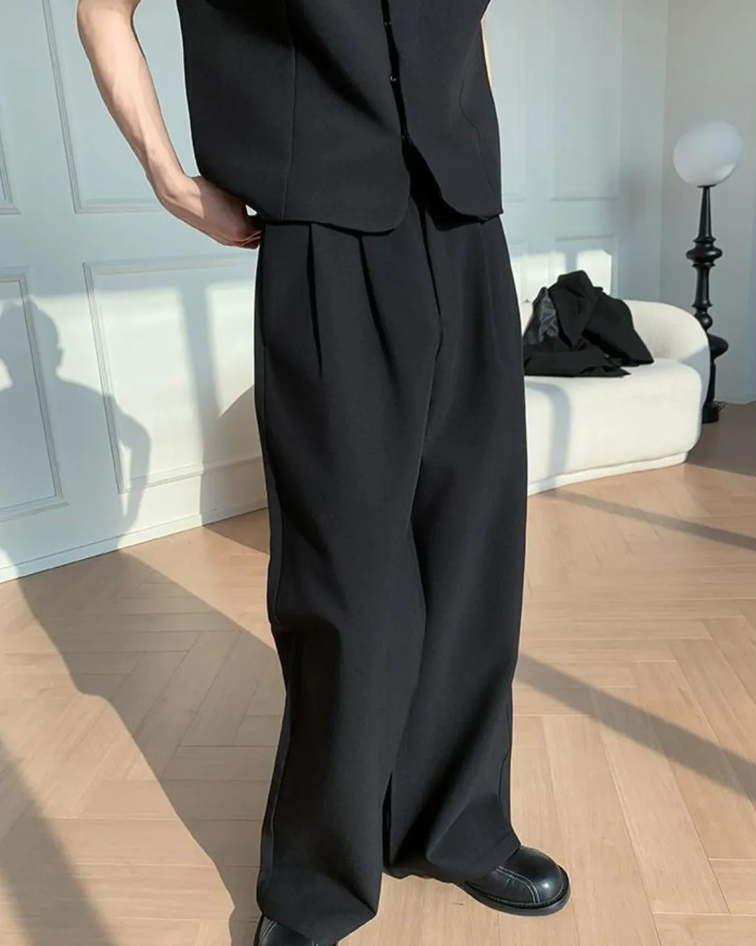 Long Coat & Vest & Pants 3-Piece Set BKC0207