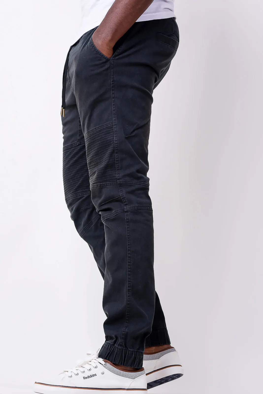 Lost & Found cuffed chinos in blue
