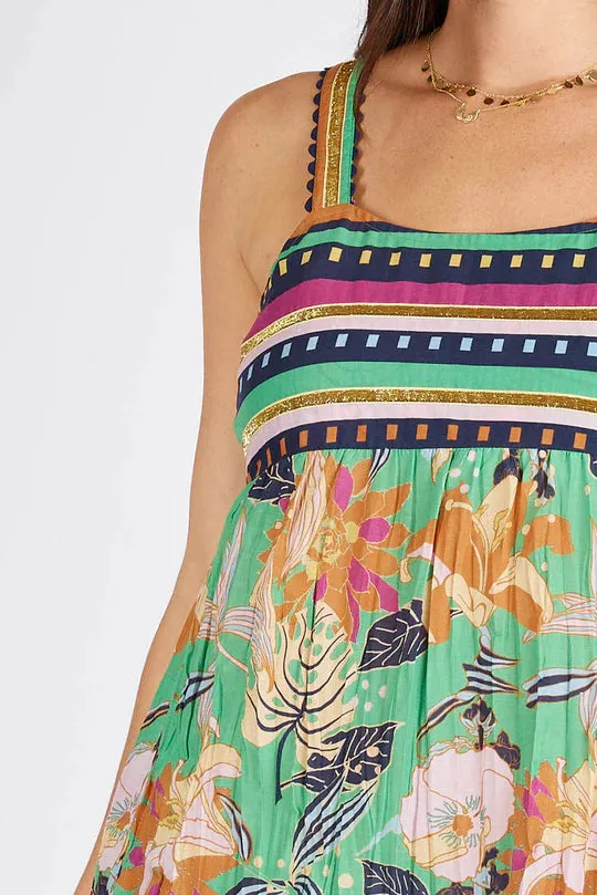 Lula Soul Becker Sundress Sea Multi M