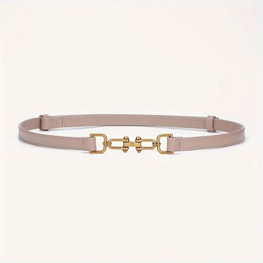 Luxurious Leather Thin Belt for Women