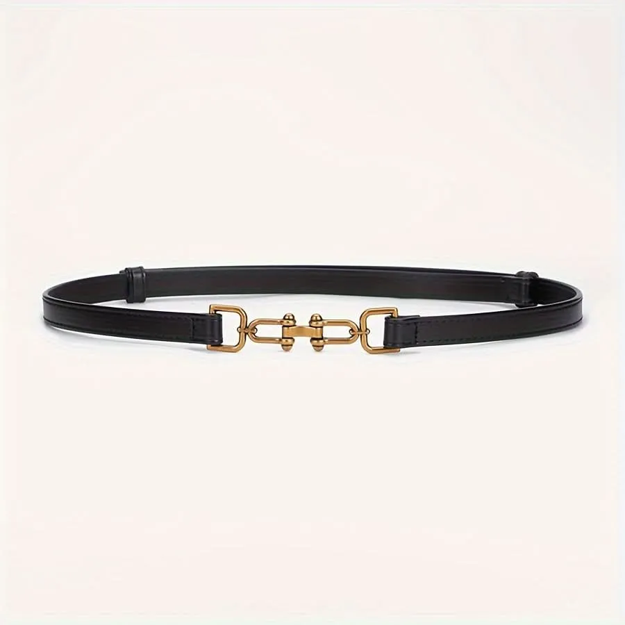Luxurious Leather Thin Belt for Women