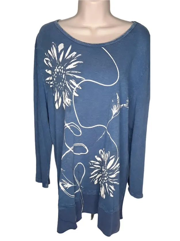 M48-1701-Blue Flower