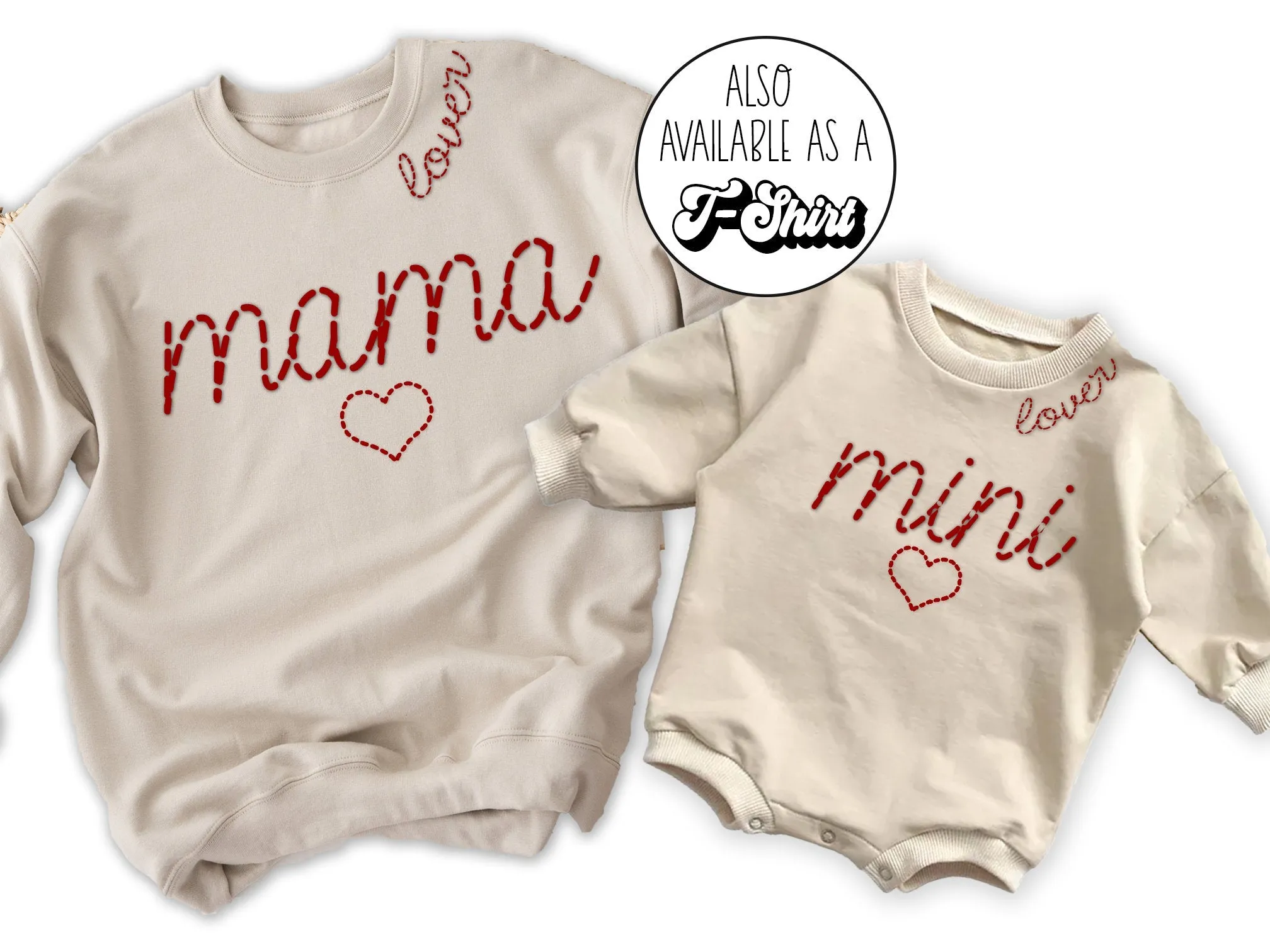 Mama Mini Valentine's Matching Sweatshirts
