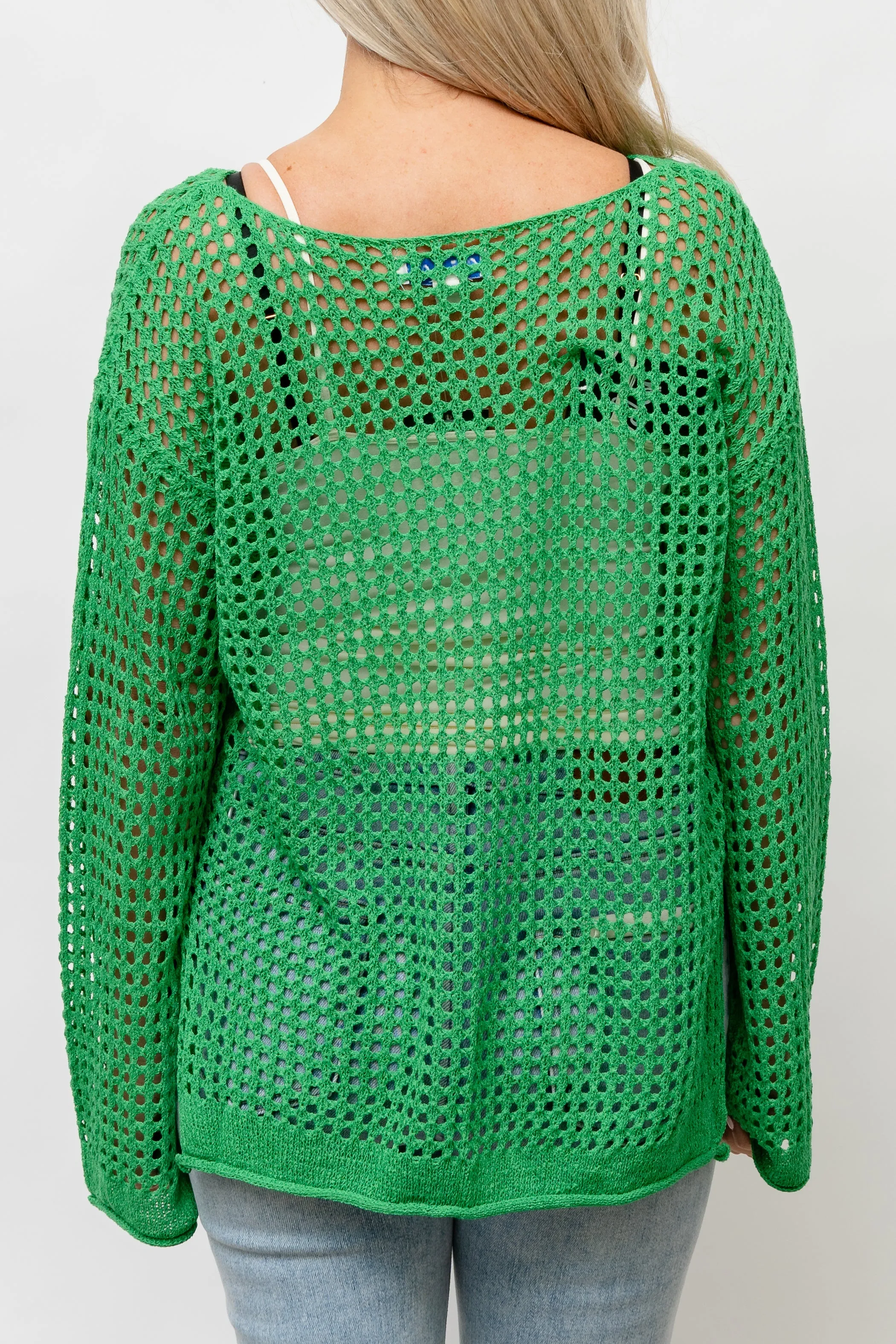 MARIS  CROCHET KNIT TOP