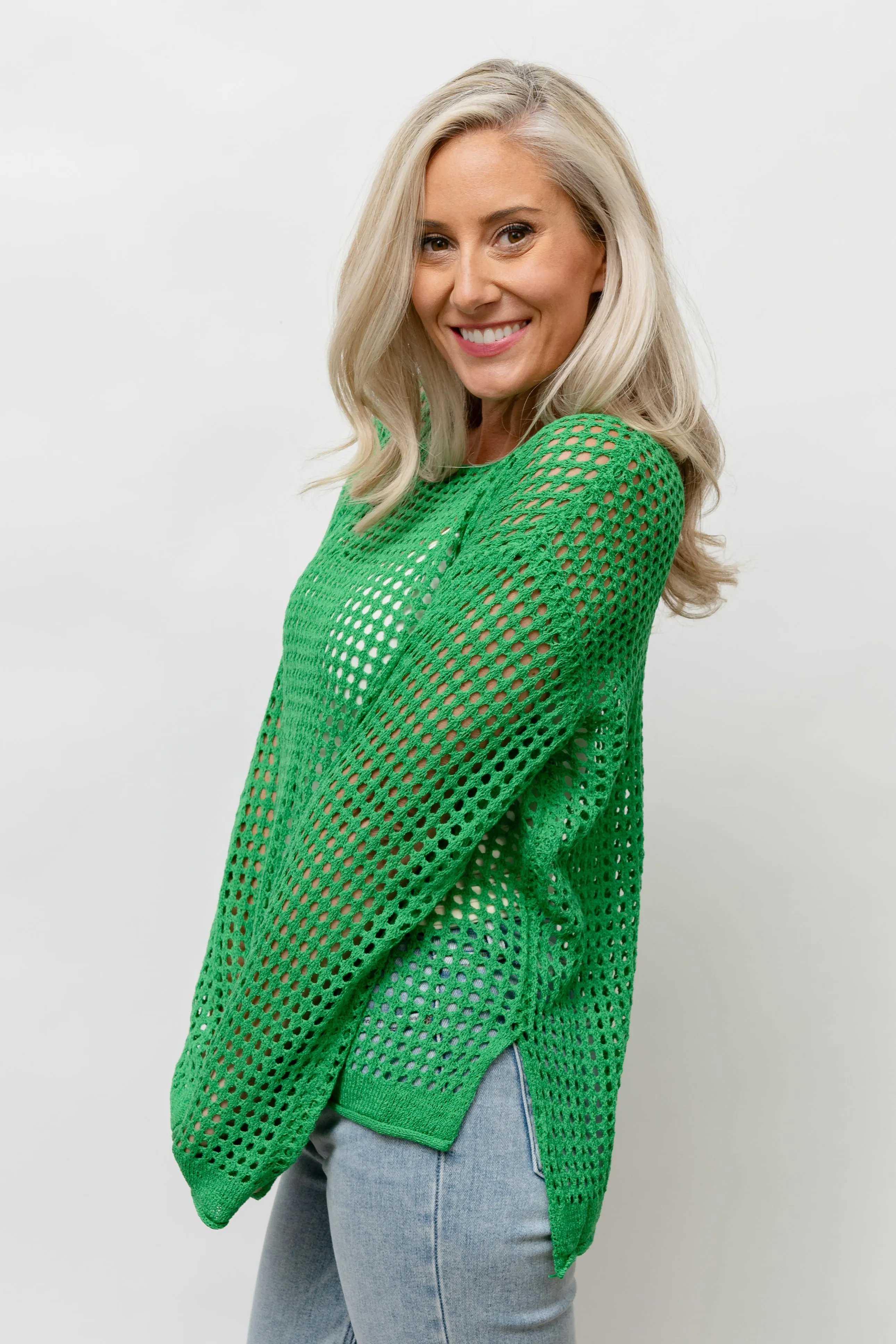 MARIS  CROCHET KNIT TOP