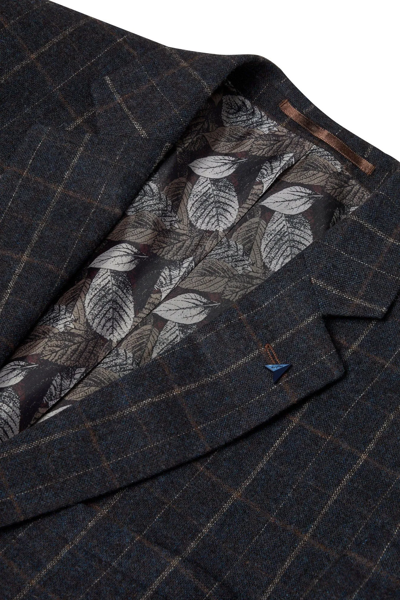 Marseille Bordeaux Check Jacket - Blue/Brown